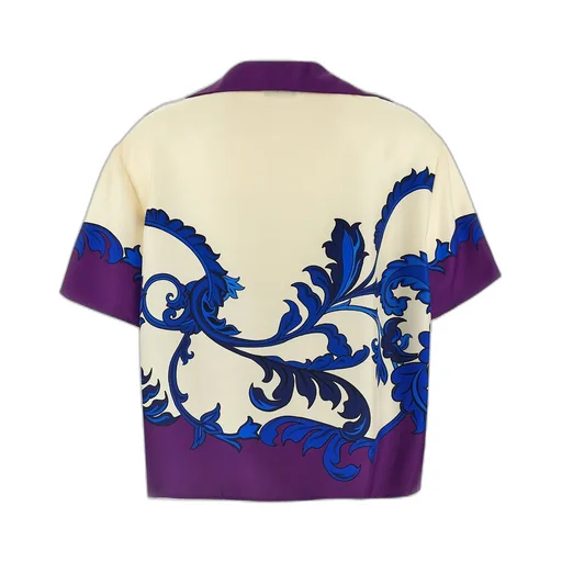 Short Sleeved Paisley Blouse