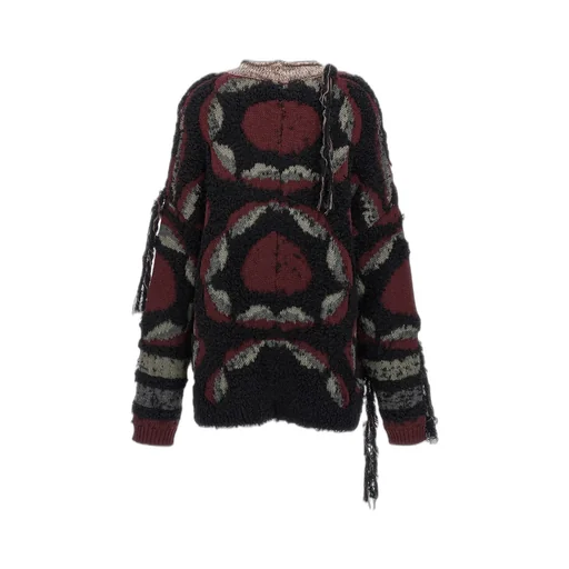 Fringed Oversized Cardigan