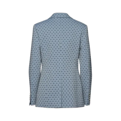 Single-Breasted Jacquard Jacket