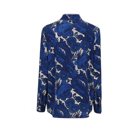 Floral Printed Long-Sleeved Shirt