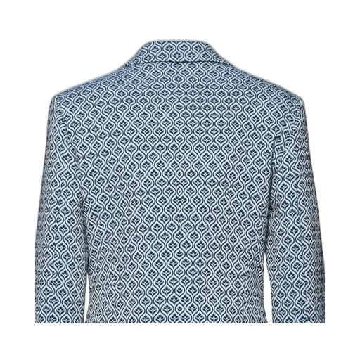Single-Breasted Jacquard Jacket