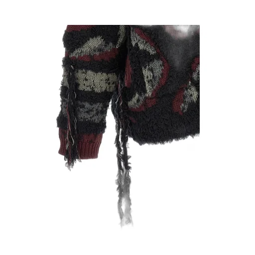 Fringed Oversized Cardigan