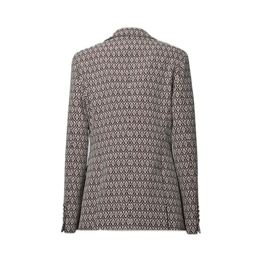 Jacquard Button-Up Blazer