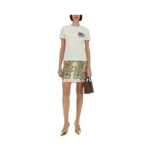 Paisley Printed Mini Skirt
