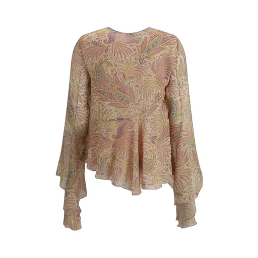 Paisley Printed Asymmetric Top