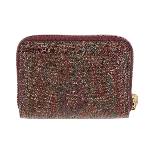 Paisley Print Zip-Around Card Holder