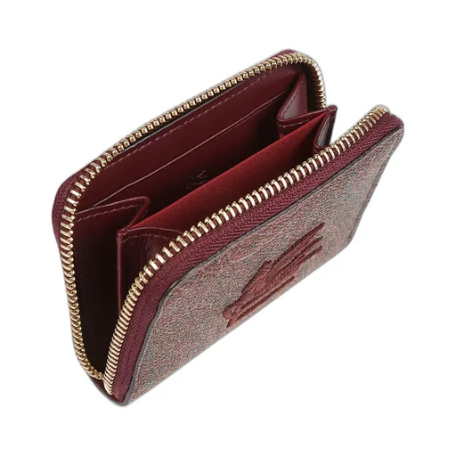 Paisley Print Zip-Around Card Holder