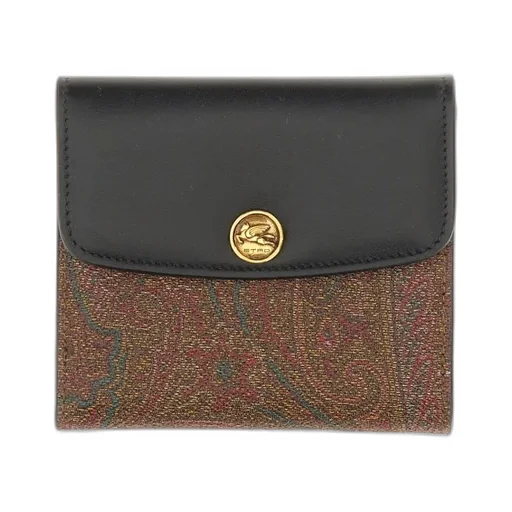 Paisley-Jacquard Folded Wallet