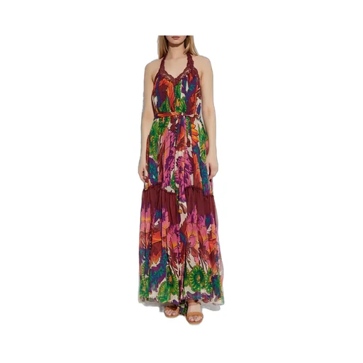 Lace-Trim Sleeveless Dress