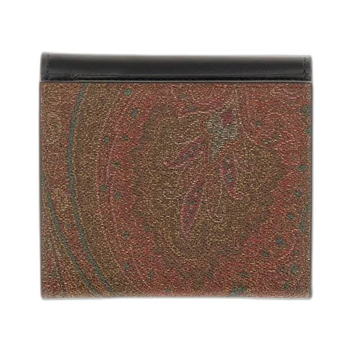 Paisley-Jacquard Folded Wallet
