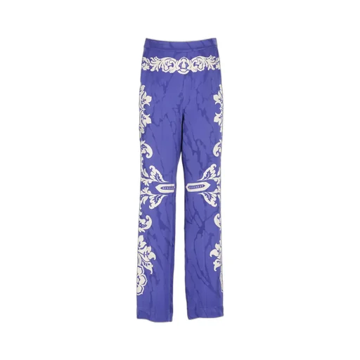 Floral Printed Straight-Leg Trousers