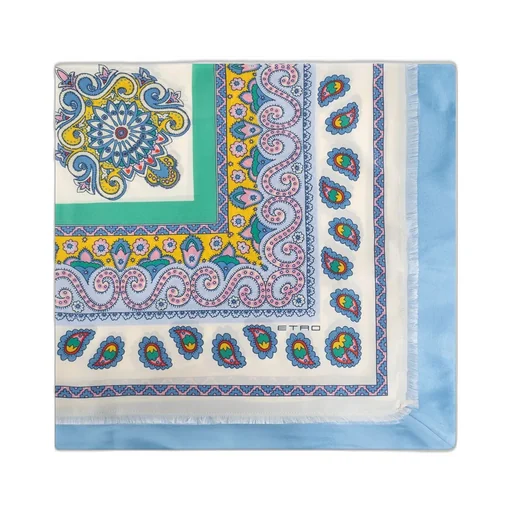 Floral Printed Satin Scarf