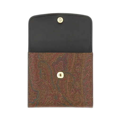 Paisley-Jacquard Folded Wallet
