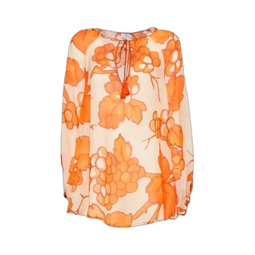 Floral Printed Long Sleeved Blouse