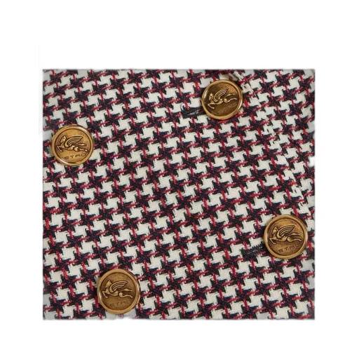 Houndstooth Patterned Straight Hem Jacket