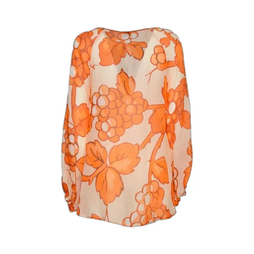 Floral Printed Long Sleeved Blouse