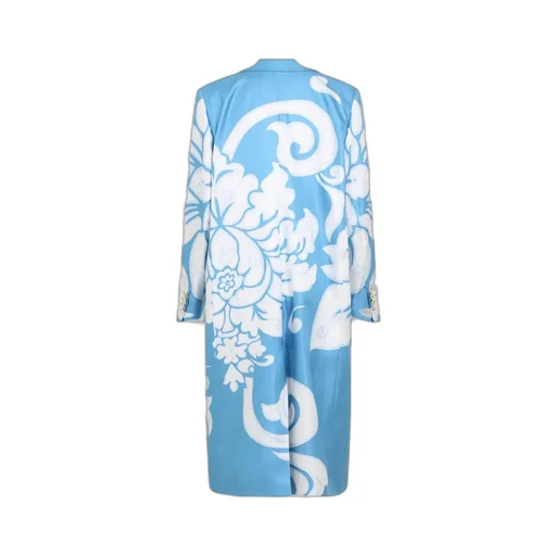 Single Breasted Graphic Printed Coat