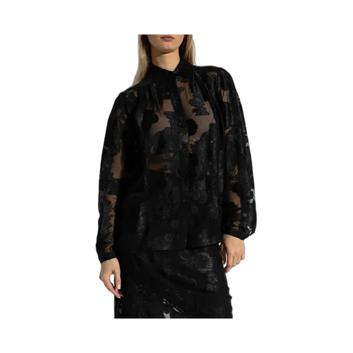 Semi-Sheer Chiffon Shirt
