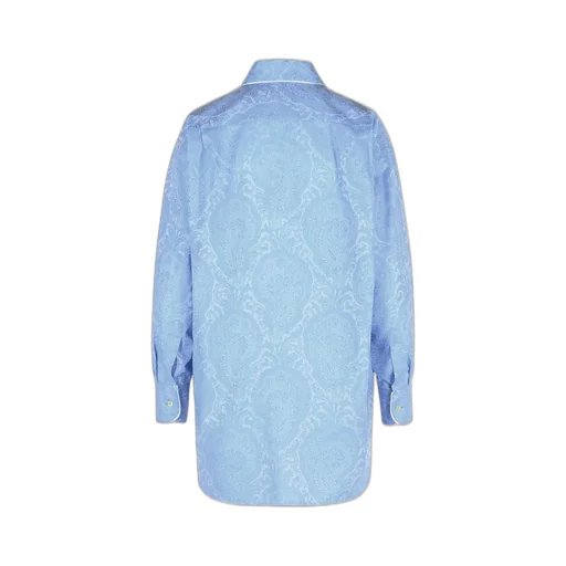 Paisley Jacquard Long-Sleeved Shirt