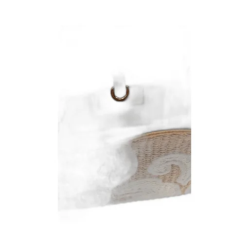 Logo Embroidered Interwoven Crossbody Bag