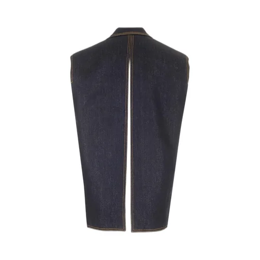 Lurex Denim Vest
