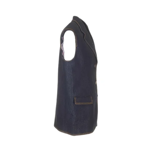 Lurex Denim Vest