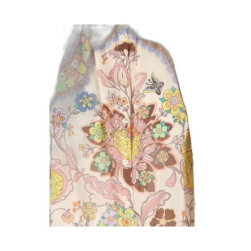 Paisley Printed Curved Hem Shirt