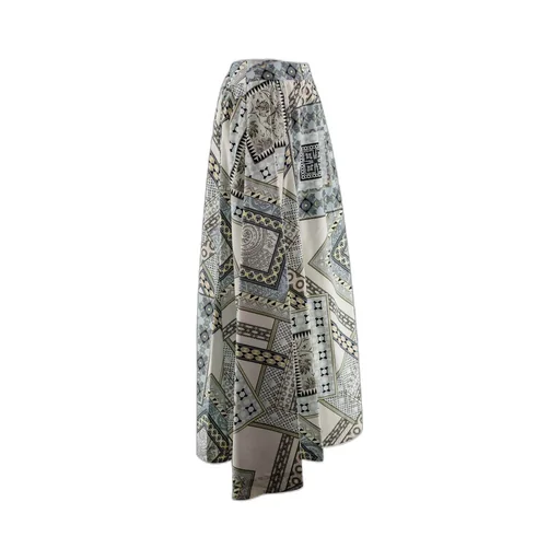 A-Line Graphic-Printed Skirt