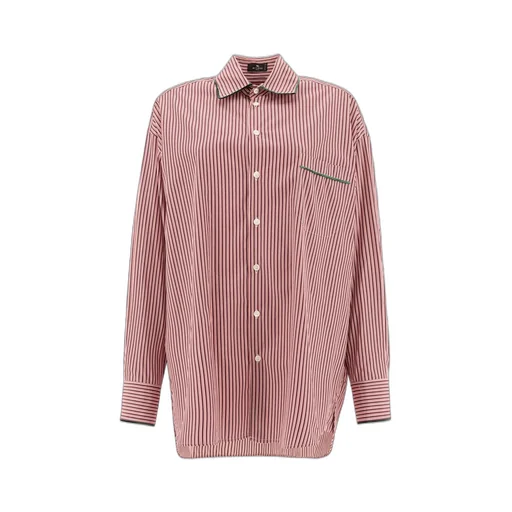 Striped Straight Hem Shirt
