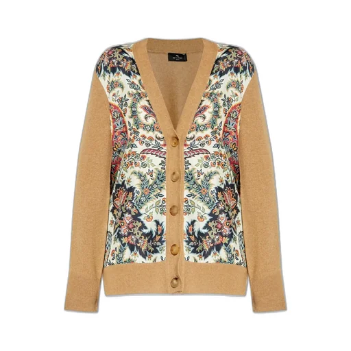 Floral Printed Knit Cardigan