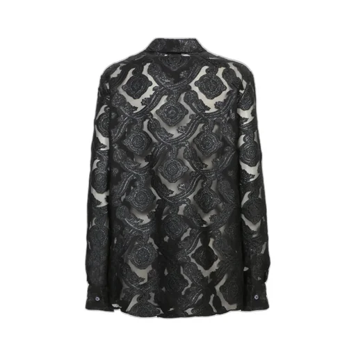 Floral Embroidered Buttoned Shirt