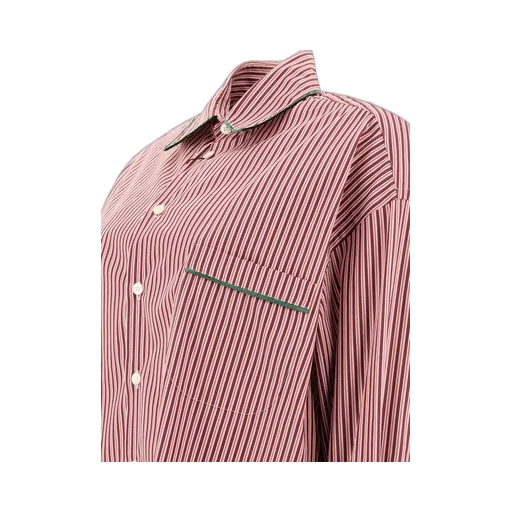 Striped Straight Hem Shirt