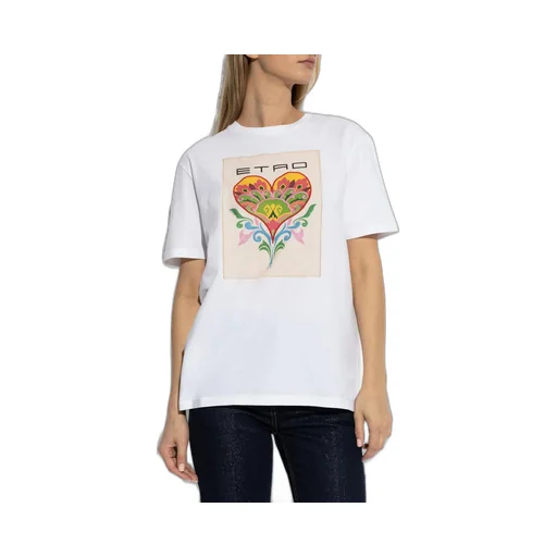 Motif Embroidered Crewneck T-Shirt