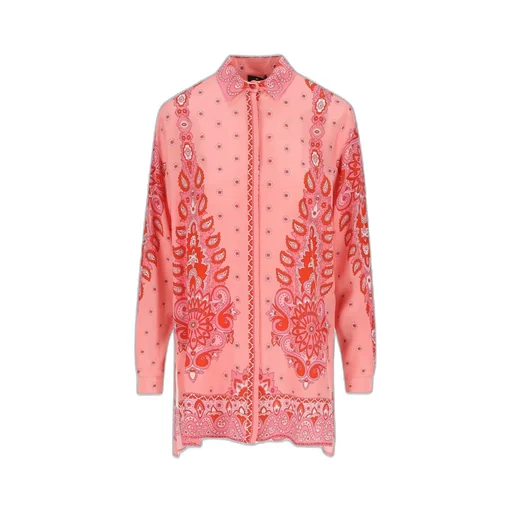 Floral Printed Long-Sleeved Shirt