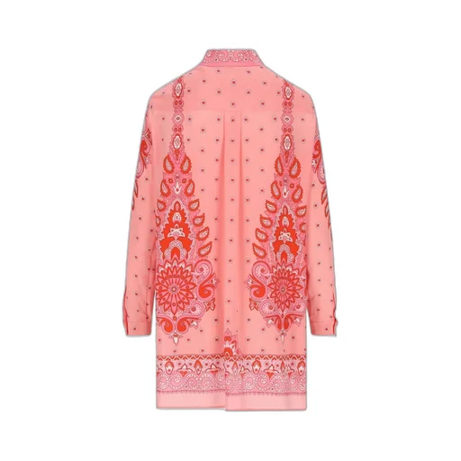 Floral Printed Long-Sleeved Shirt
