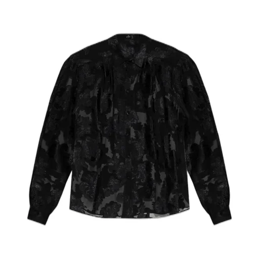 Semi-Sheer Chiffon Shirt