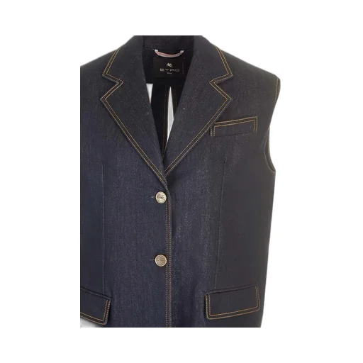 Lurex Denim Vest