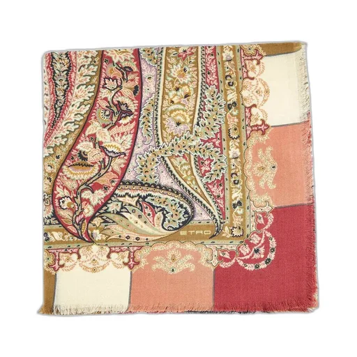 Paisley-Print Square Scarf