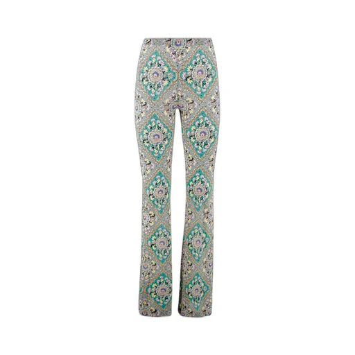 Floral Printed Flared Trousers
