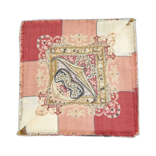 Paisley-Print Square Scarf
