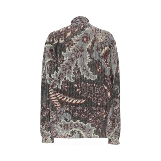 Paisley Printed Turtleneck Jumper