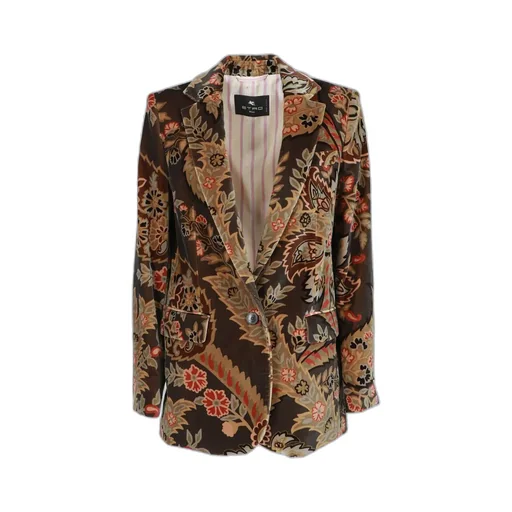 Printed Velvet Jacket