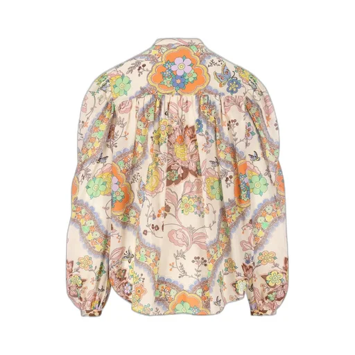 Paisley Printed Curved Hem Shirt