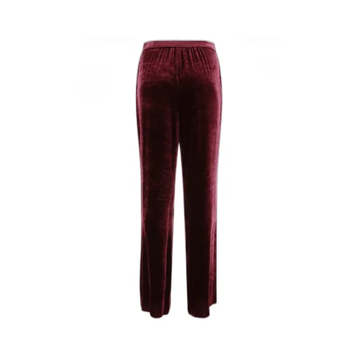 Wide-Leg Velvet Palazzo Trousers