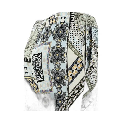 Patchwork Drawstring Track Pants