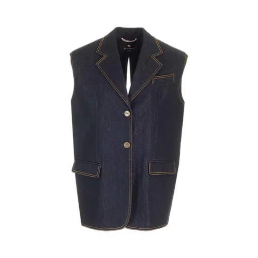 Lurex Denim Vest