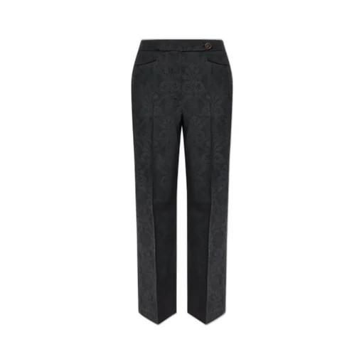 Straight Leg Twill Trousers