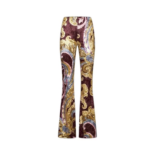Paisley Printed Flared Trousers