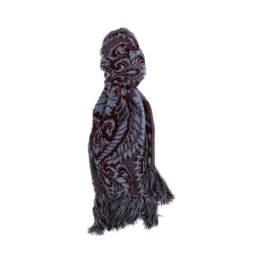 Barocco Jacquard Fringed Scarf