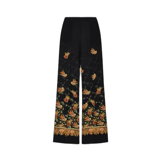 Paisley Printed Straight Leg Trousers